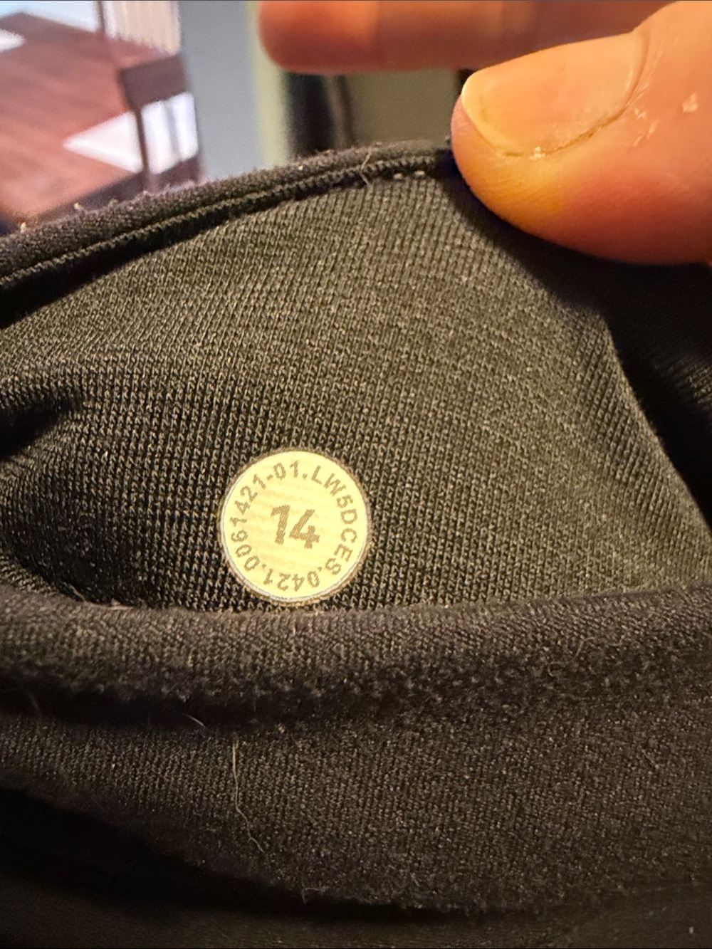 lululemon black Leggings with Side Pockets -size 14 - Picture 4 of 5